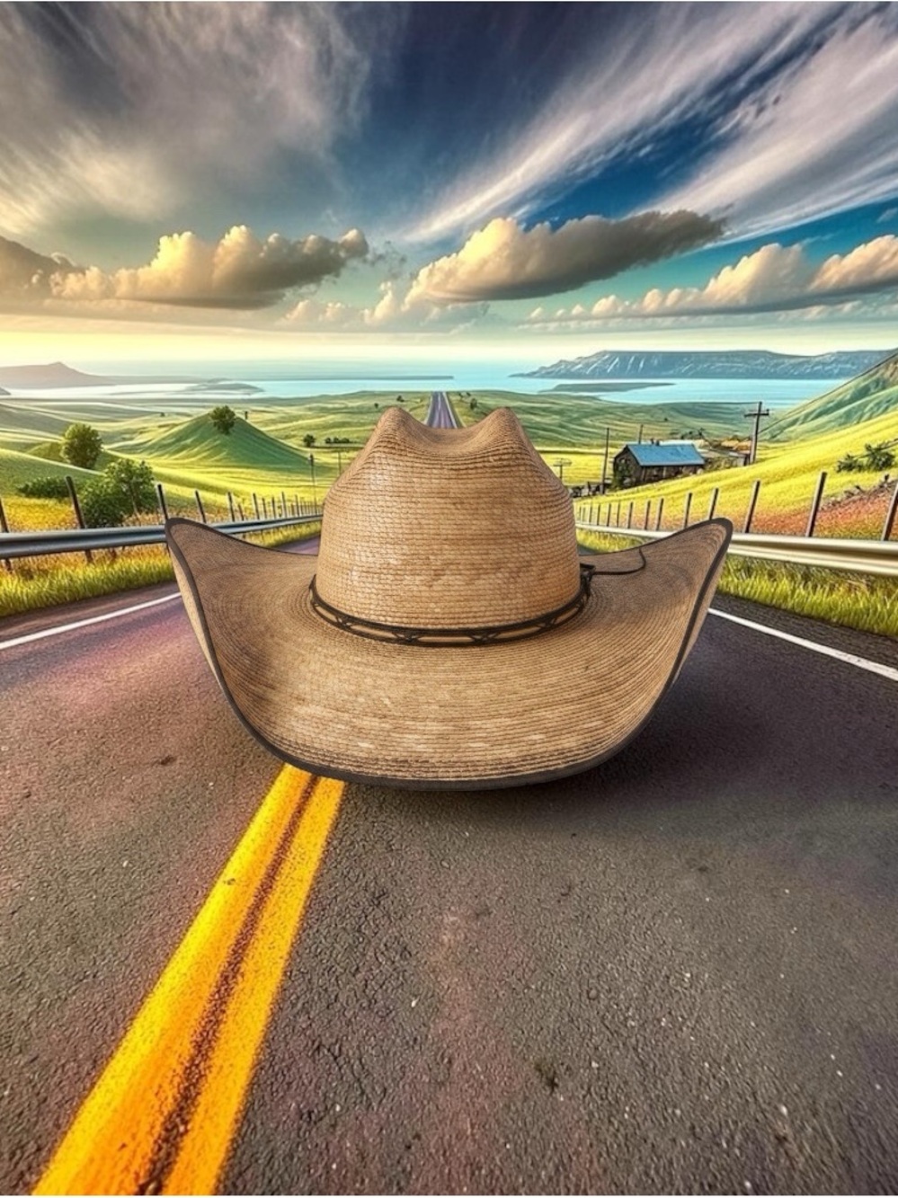 Jason Aldean "Amarillo Sky" Palm Leaf Cowboy Hat